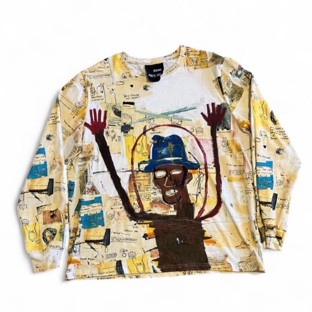 Rome Pays Off x Jean-Michel Basquiat "Toxic" long-sleeve t-shirt.